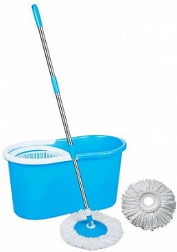 Комплект для миття підлоги Zambak Plastik Mop Style (відро 12л + швабра + моп)